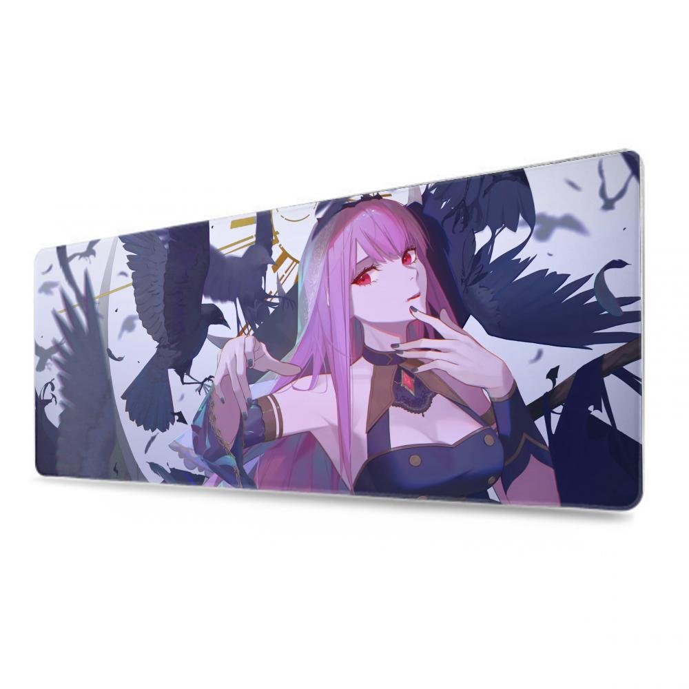 calliope mori Mouse Pad 500X1000 mm Large Gaming Mousepad Gamer XL Rubber Otaku Keyboard Pad Laptop Desk Mat