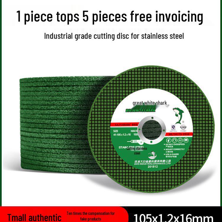 Big White Shark 10-Angle Grinder Disc for Polishing and Metal Grinding