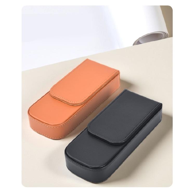 Compacts PU Pen Carrying Box With Protective Compartment 3/6 Slots Pen Case for Students Professional And Collectors