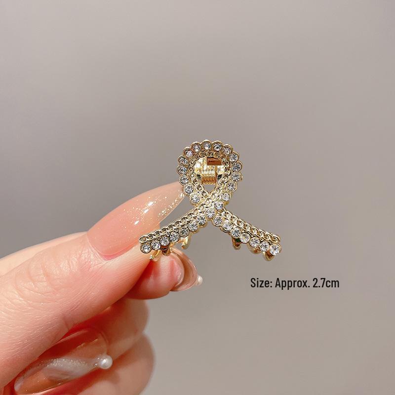 Women's Half-Tied Pearl Hairpin - 2024 New Side Clip for Back of Head