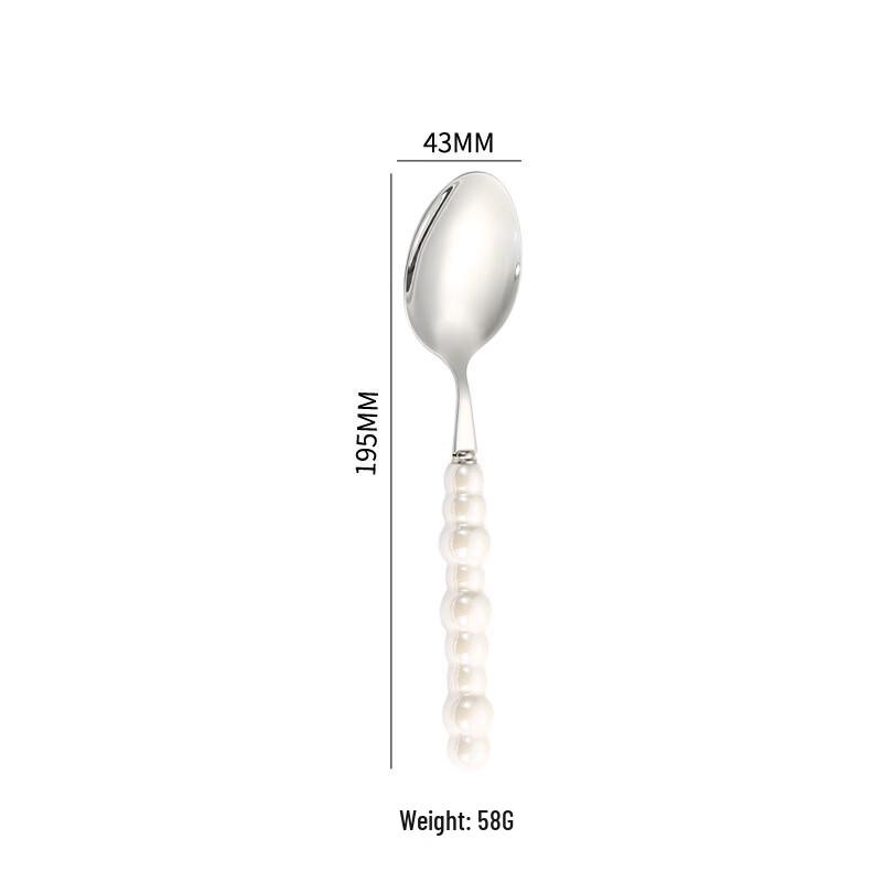 

Ruhan Stainless Steel Pearl Spoon with Ceramic Handle