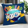Game Cuphead Cushion Cover Cushion Cover Set 4Pcs 50X50 45X45 40X40 Pillowcase Decorative Sofa Home Decor