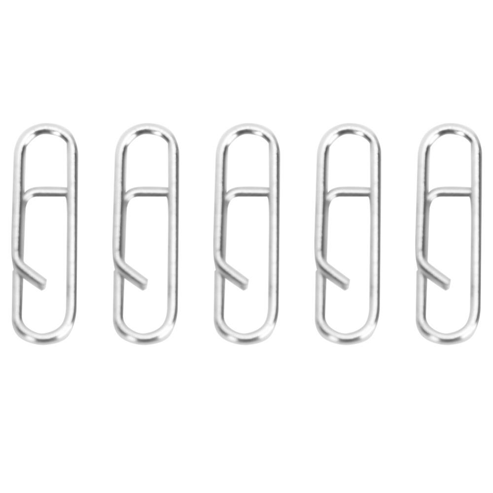 100PCS High Strength Fishing Change Snaps Stainless Steel Fishing Lure Connectors Saltwater Fishing