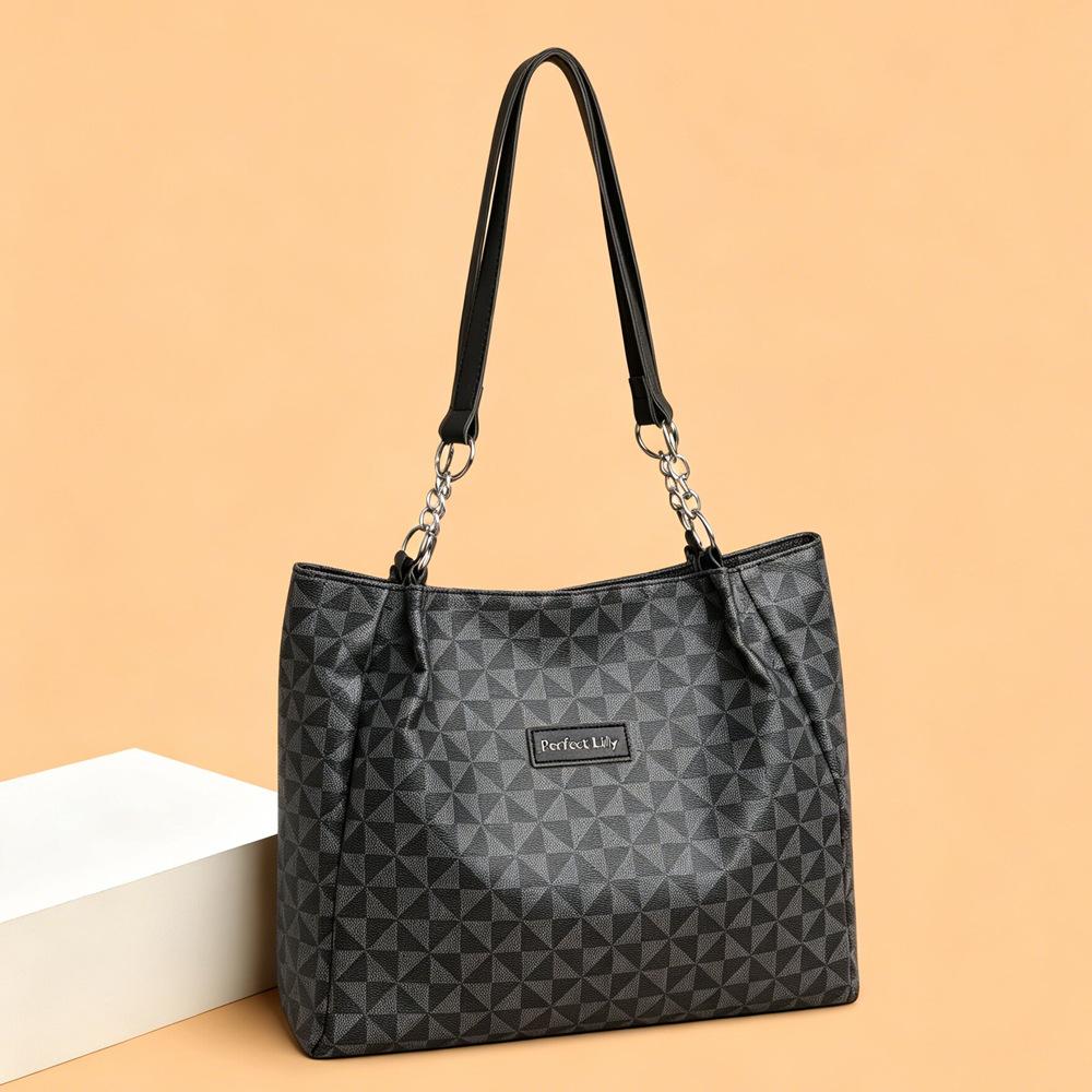 Ladies' Large Capacity Trendy Fashion Printed Casual Shoulder Bag Tote Bag