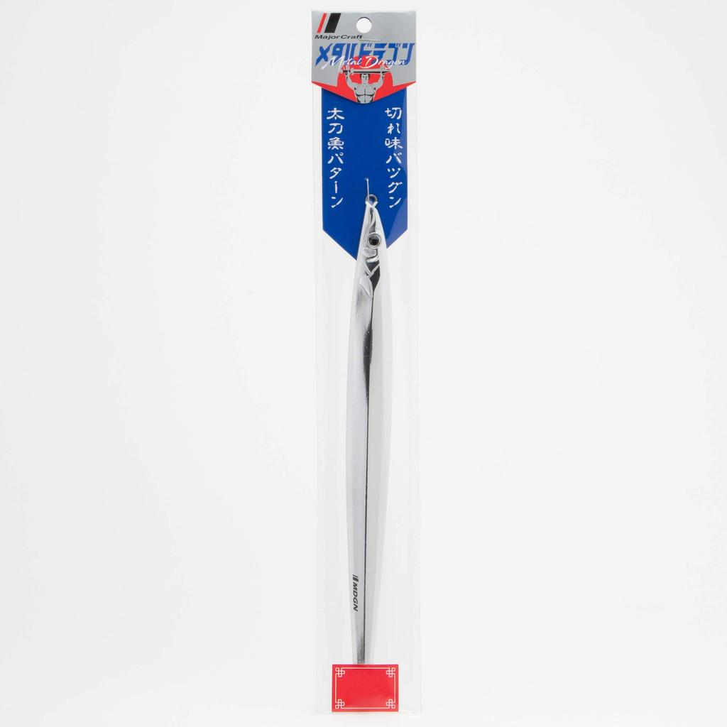 Major Craft Metal Dragon Hairtail 300g Glow Silver Jig, Pattern, (290mm), (MDGN)