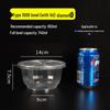 Disposable Plastic Takeout Bowls with Lids