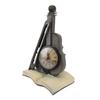Vintage Violin Clock Sculpture Resin Antique Tabletop Clock Violin Models Musical Instrument Ornaments for Office