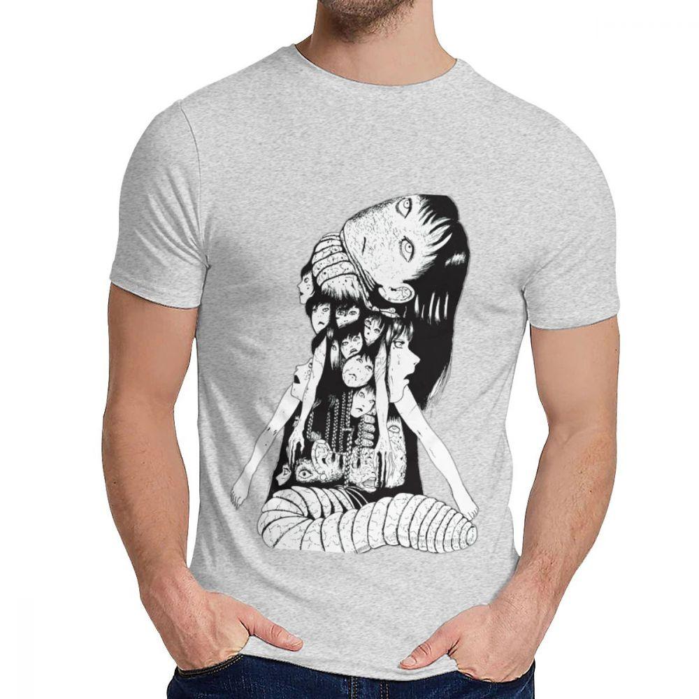 Soft Tomie Japenese Scare Junji Itou T Shirt Man S Retro Style Soft Cotton Classic Round