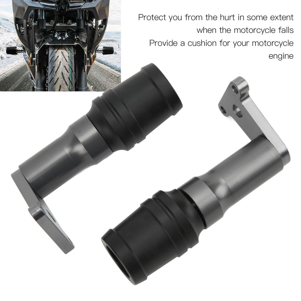 Motorcycle Engine Frame Slider Protection Aluminum Alloy Replacement for NINJA 400 250 2018‑2021Titanium