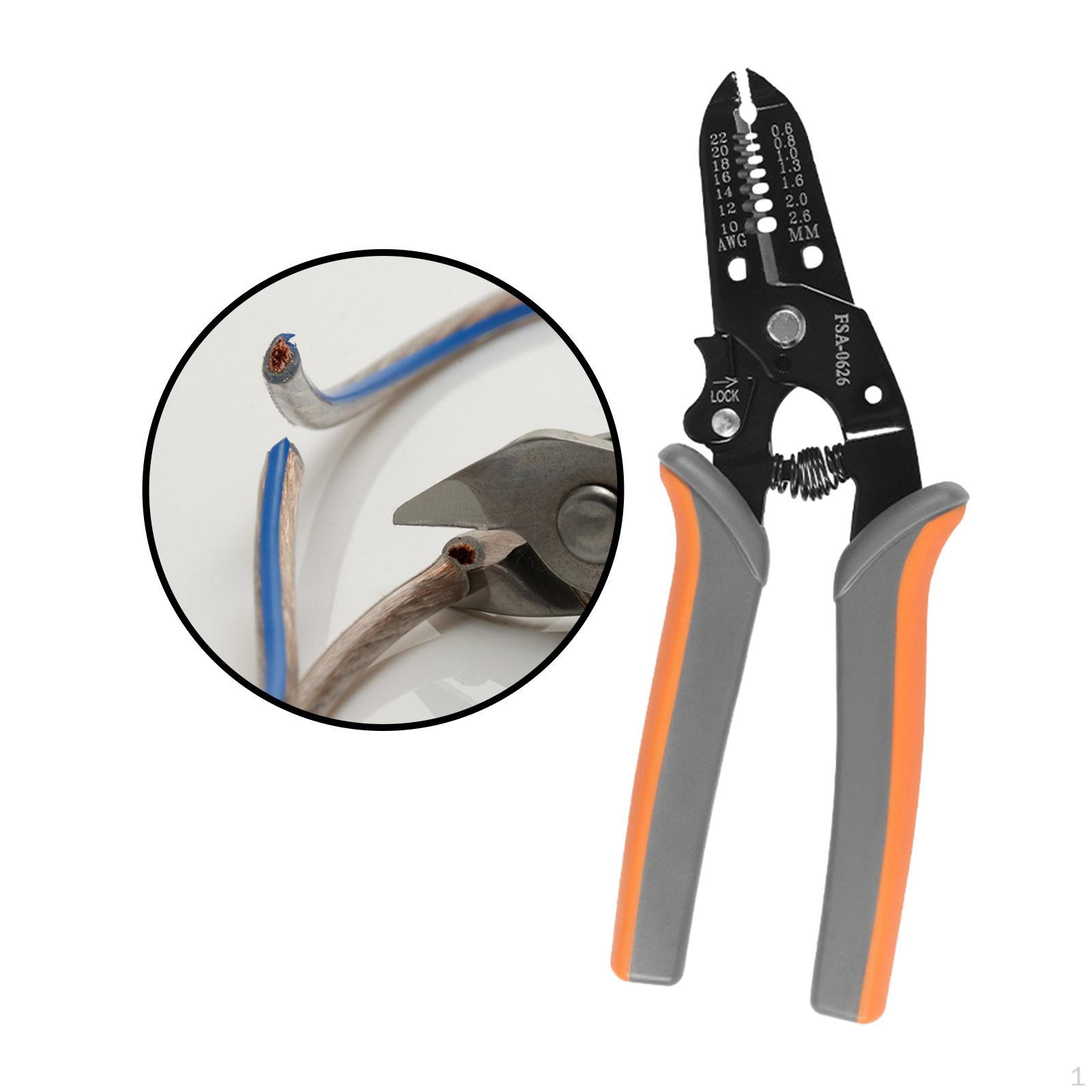 

Инструмент для зачистки кабеля электрика 10-22AWG, разделитель проволоки, универсальный сплав