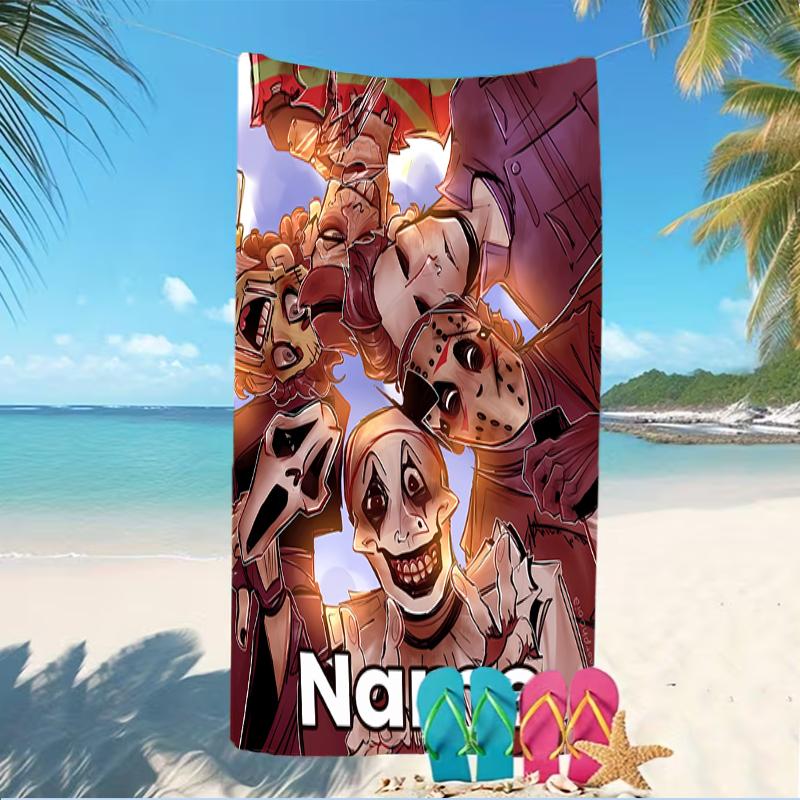 Customizable Personalized Beach Towels Horror Movies Themed designs.Suitable for the Beach, Yoga, Sports;ideal As Beach Accessories