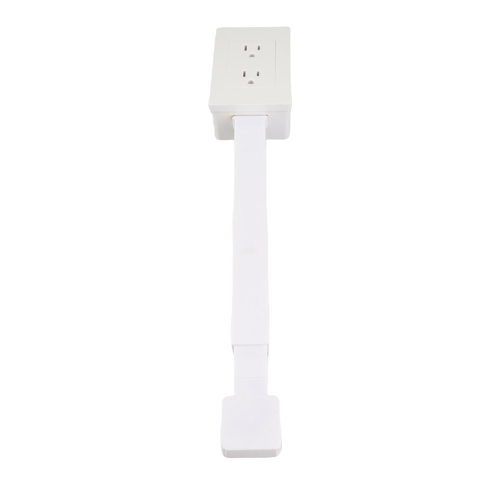 

Power Socket Expander 3 Prong Electrical Outlets Power Strip 22 to 34 Inch Extension 180 Degree
