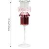 2pcs Clear Champagne Flutes 3D Bow Goblet Unique Drinking Glasses  Party Supplies
