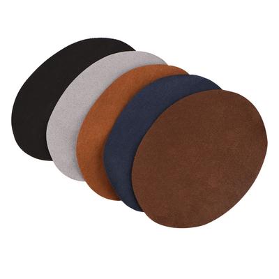 1Pack Oval Shape PU Leather Patch Repair Sewing Elbow Knee Patches Clothing Accessories Elbow Sweater Iron Patches