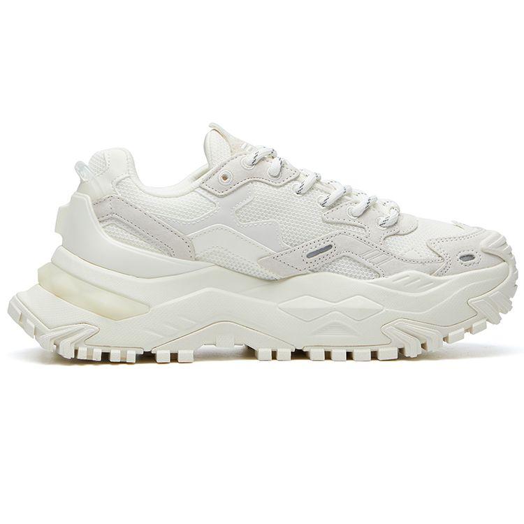 Fila Fusion Bianco Hartbonbon Netzstoff Synthetikleder Dicke Sohle Stoßdämpfung Erhöhte Höhe Niedriger Schaft Dad Sneaker Damen Sneaker T12W135211FMM
