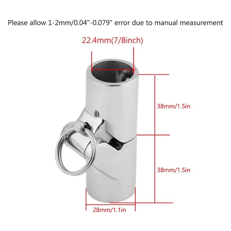 316 Stainless Steel Boat Hardware Rotating Pipe Joint Tube Coupling Connector Fitting for Marine Yacht Building Hardware