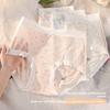 Plus Size Women's Summer Printed Lace Cotton 10A Antibacterial Long Crotch High Waist Briefs