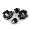 Pair Black Cnc Aluminium Alloy Motorbike Handlebar Clamp Bar Clamps For 28Mm M12