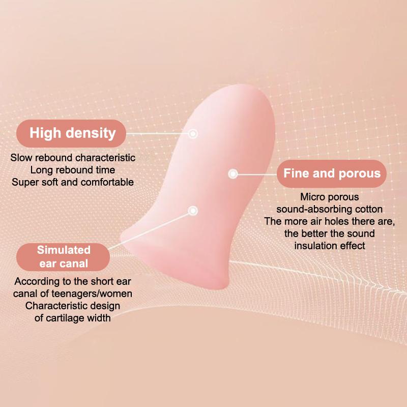 Waist Shaped Earplugs 4/10PCS Noise Reduction Sleep Anti Sound Insulation Music Protection Foam for Sleeping
