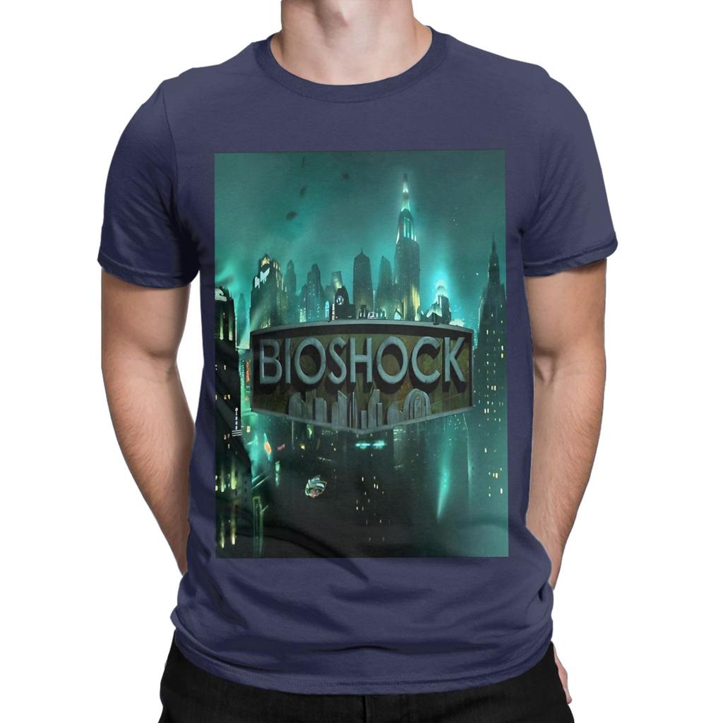 Bbioshock Rapture Logo Neuheit 100% Baumwolle T-Shirt Bbioshock T-Shirts Oberteile Für Unisex