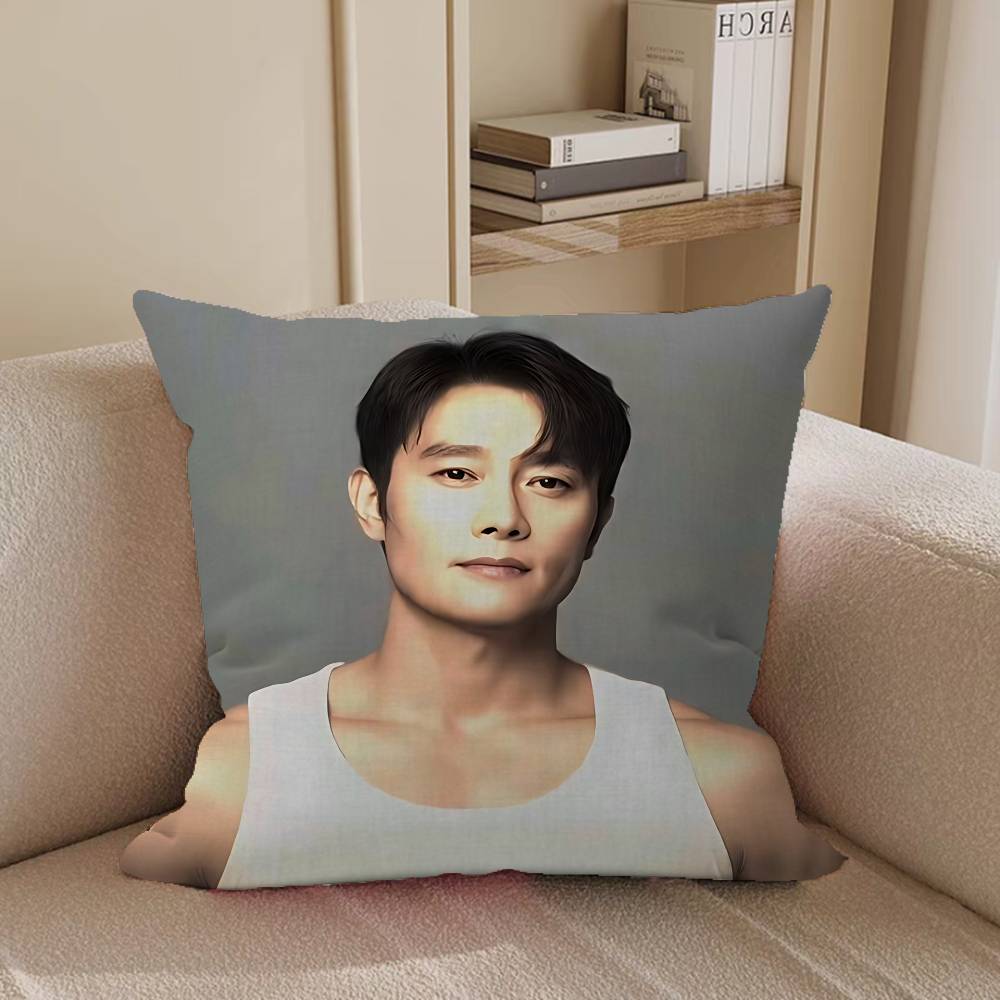 Lee By-ungS HunS Office Cushion Pillowcase Car Cushion Cover45X45CM Lumbar Pillowcase Sofa Pillowcover