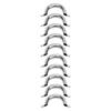 10 Stück Edelstahl Topf Seitengriffe für Deckel Pfanne und Topf Ersatzgriff Griff Kochgeschirr Zubehör und Teile 46*110mm