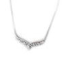 Les Trésors De Lily [N1824] - Silver Necklace 'Sissi' Silver White (rhodium-plated) - 40x8 Mm