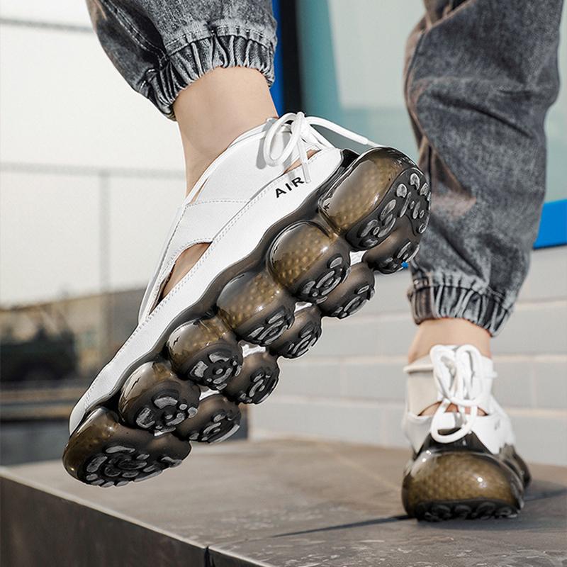 Outdoor Antiskid Damping Men Roman Sandals High Quality Microfiber Leather Sandals Fashion Men's Sandals Summer Soft Sandals