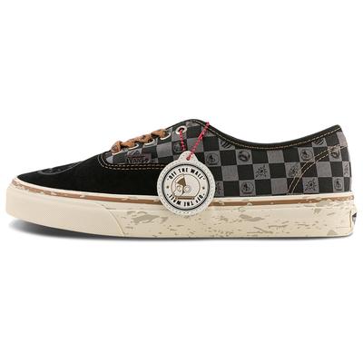 Authentic Space Molly Collaboration Unisex Black Brown Canvas Printed Laces Medallion Charm VN000EGAQ3Y