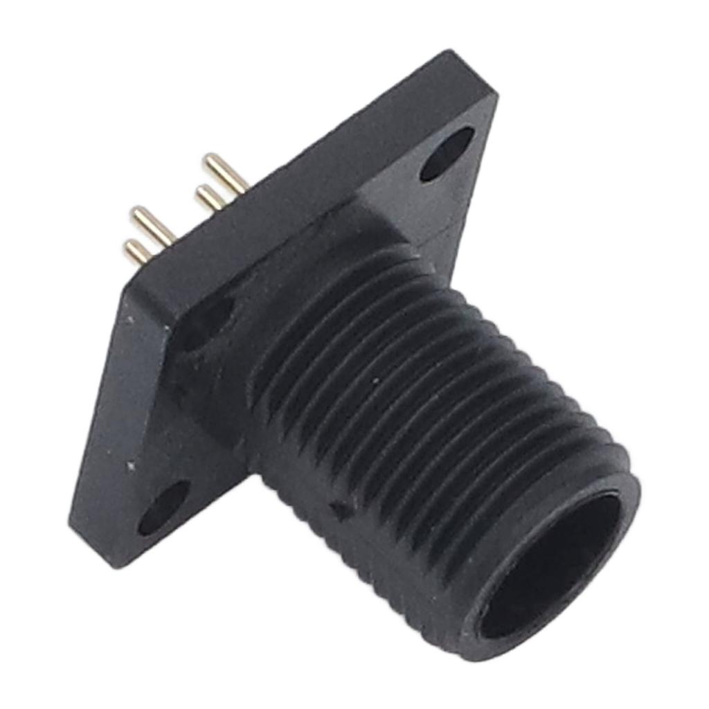 Pin Type Aviation Plug 4 Pin Threaded Square Shape IP67 PCB Panel Aviation Wire Connector Plug