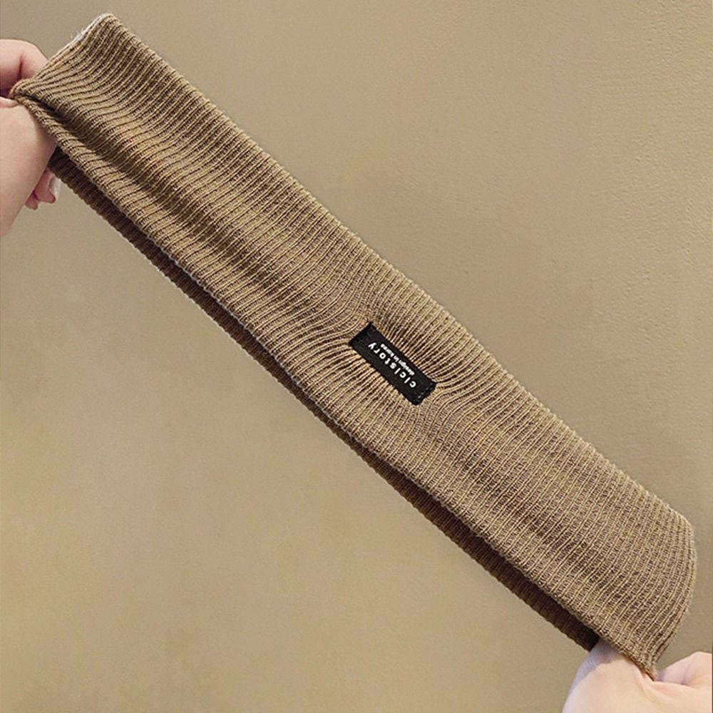 Sweat-absorbing Knitted Hair Band Wide Makeup Hair Bands Fashion Hair Accessories  Women