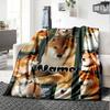 Adorable Shiba Inu Home Customize Your Name Blankets Soft And Cozy Lightweight For All Seasons Perfect For Picnics Sofa Office Bed Living Room Ideal