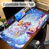 Großes MauspaddSailor Moon Benutzerdefinierter Name Text Personalisierte Schreibtischmatte Rutschfeste Gaming-Matte