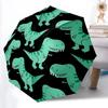 1pc Dino Pattern Automatic Folding Umbrella Portable Collapsible Umbrella for All Seasons, 8-Rib Durable Construction052