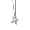 Fashion Simple Vintage Antique Silver Color Irregular Hollow Star Pendant Necklace Gift For Women Girlfriend Jewelry