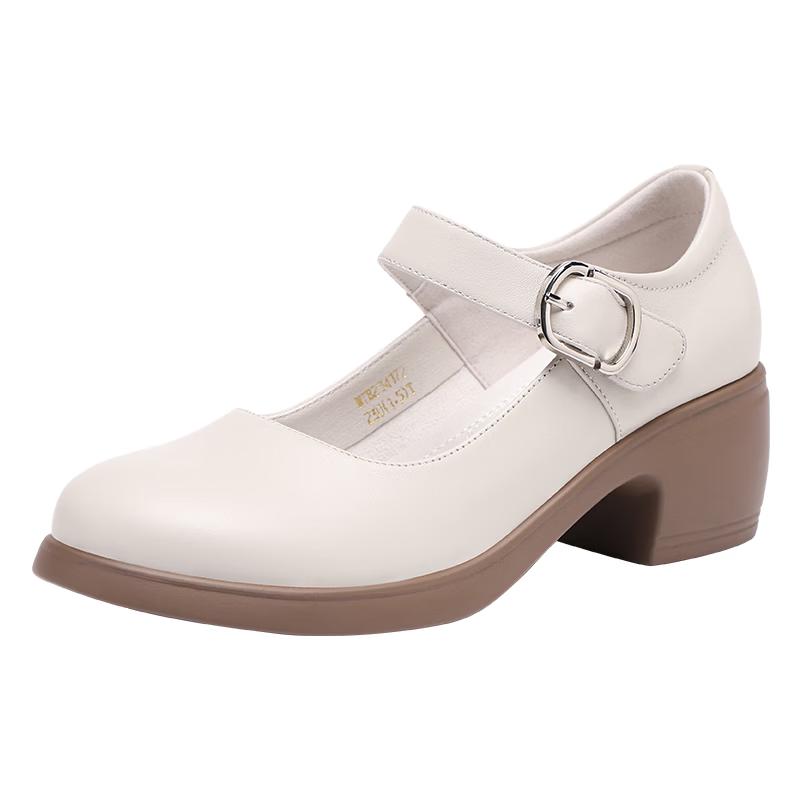Red Dragonfly Women s Breathable Leather Mary Jane Shoes 35