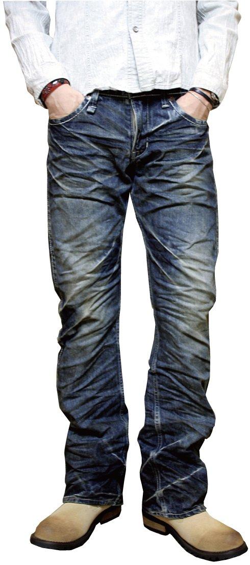 

Винтажные джинсы из денима, расклешенные книзу, Blueway BLUEWAY (Твист Коричневый) M1635-5450 (L) синий