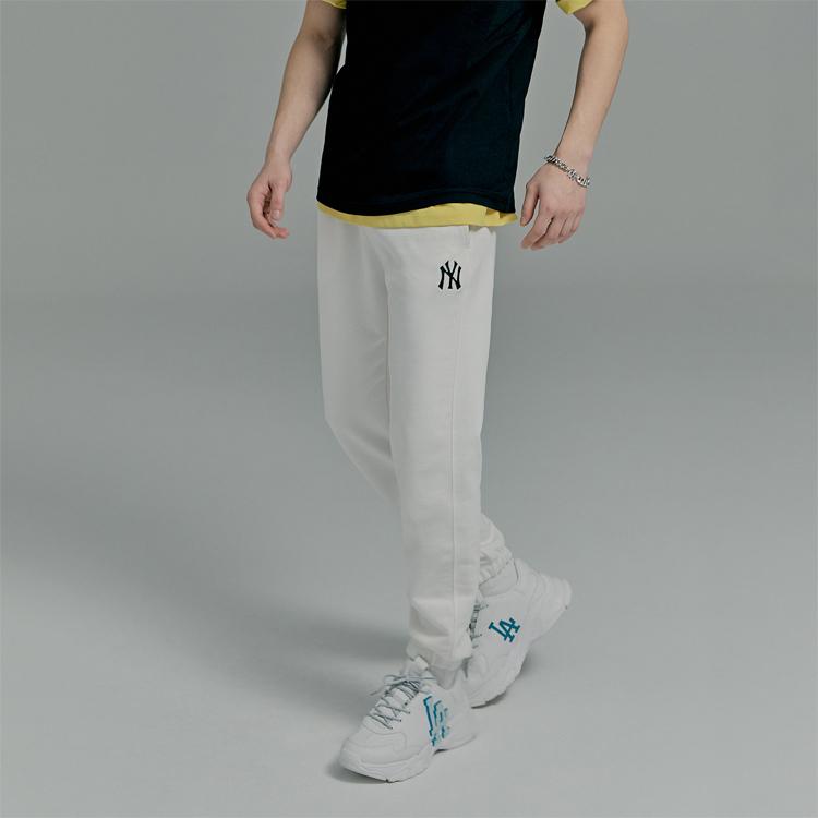 New MLB New York Yankees Knitted Sweatpants Unisex White 31PT01111-50I
