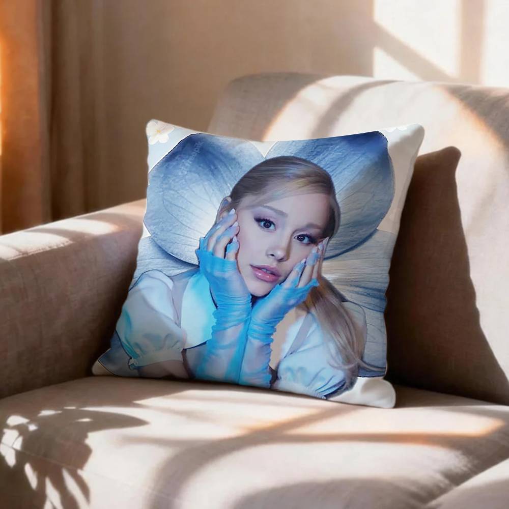 VVintage Retro AAriana Grande Pillow Case Pattern Printed Pillowcase For Living Room Sofa Cushion Cover