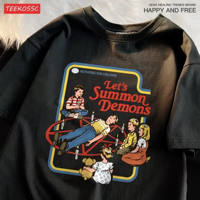 

Давайте призывать демонов Мастер Футболка Женская Мода Повседневная Футболка Одежда Футболка Хип-хоп Дышащая Футболка Футболка Одежда L