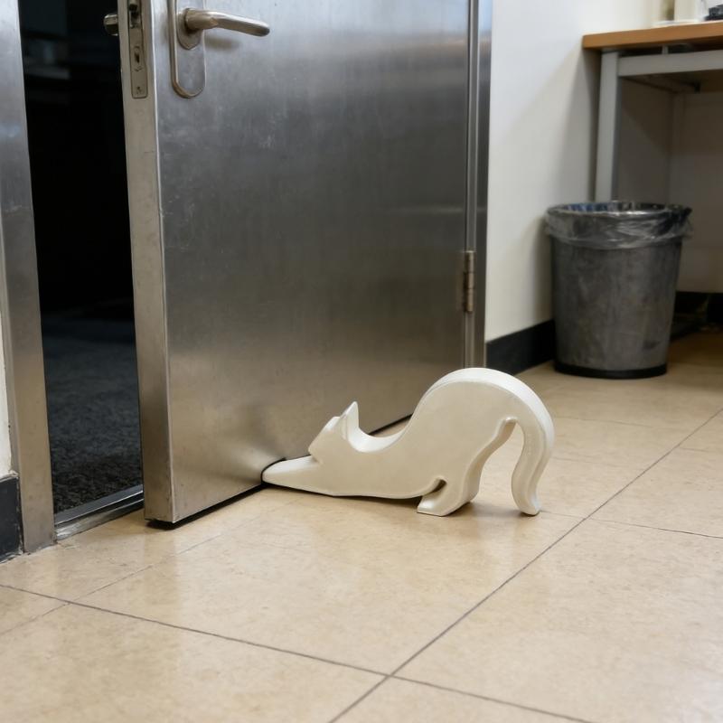 Lovely Doorstop Black Cats Door Stoppers Plastic For Home And Office Use Safety Guards