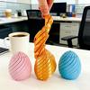 3D Printed Easter Egg Toy Stress Relief Spiral Egg Fidget Toy Twisting Egg