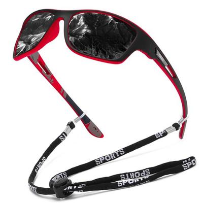 Classic Glasses Anti-Glare Lightweight Driving Sunglasses with Rope UV400 Protection Cycling Sun Glasses Fishing