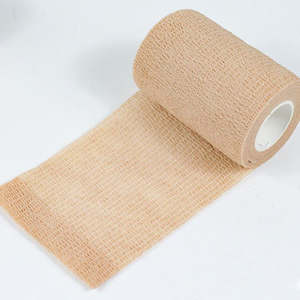 10 Stück Bequeme Strapazierfähige Kohäsive Wickelbandagen zur Verletzungsprävention Stoßfestigkeit Stoff Feuchtigkeitstransport, dunkelgrün