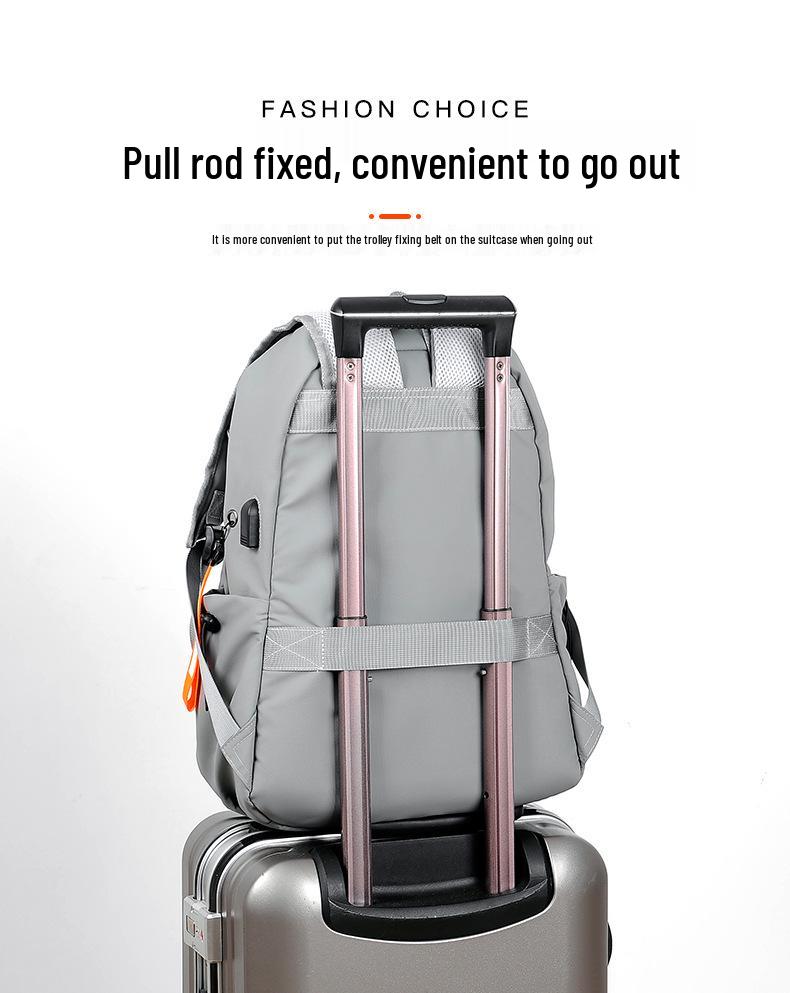 Men's Large Capacity Waterproof Laptop Backpack for Business Travel and Students