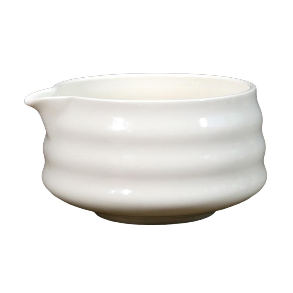 

Ceramic Matcha Whisk Stand Smooth Tea Salad Soup Bowl Green Tea Maker Cup for Tea Set Accessories White/Bowl