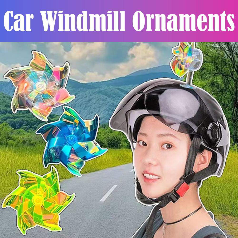 Motorbike Handlebar Pinwheel Flower Pinwheel for Car Bike Scooters Windmill Pinwheel Handlebar Led Windmill V0T1