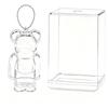 Bearbrick 8cm Protective Case 3D Scan Design 2WAY Set Clear Keychain Extra Large Display Included TPU Yellowing Prevention Dustproof Shock Resistant