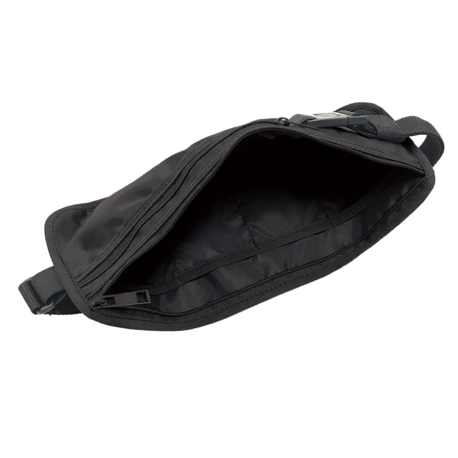 waist pouch gowell security crime prevention Anti-skimming, body-hugging pouch, anti-theft, (black)