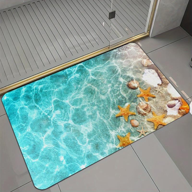 Starfish Printed Rug Soft and Mat Runner Rug Carpet Living Room Kitchen Hallway Bathroom Dining Reading Easter Valentine Decor